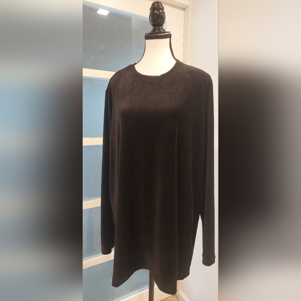 Chic Black Long Sleeve Blouse